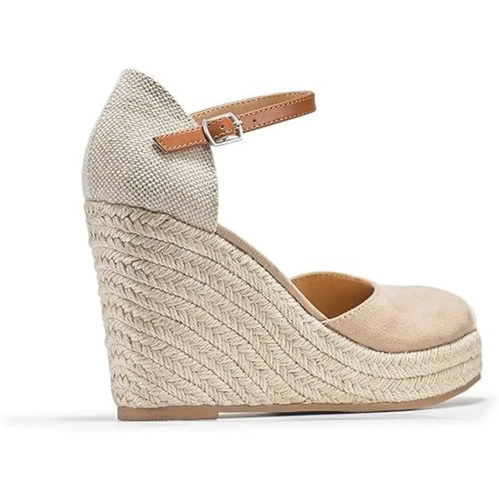 Fisace Womens Size 8 Tan Faux Suede 4